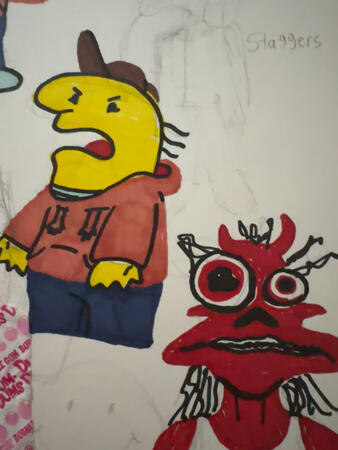 Untitled 2 - Sharpie in Mixed Media Sketchbook, 2025